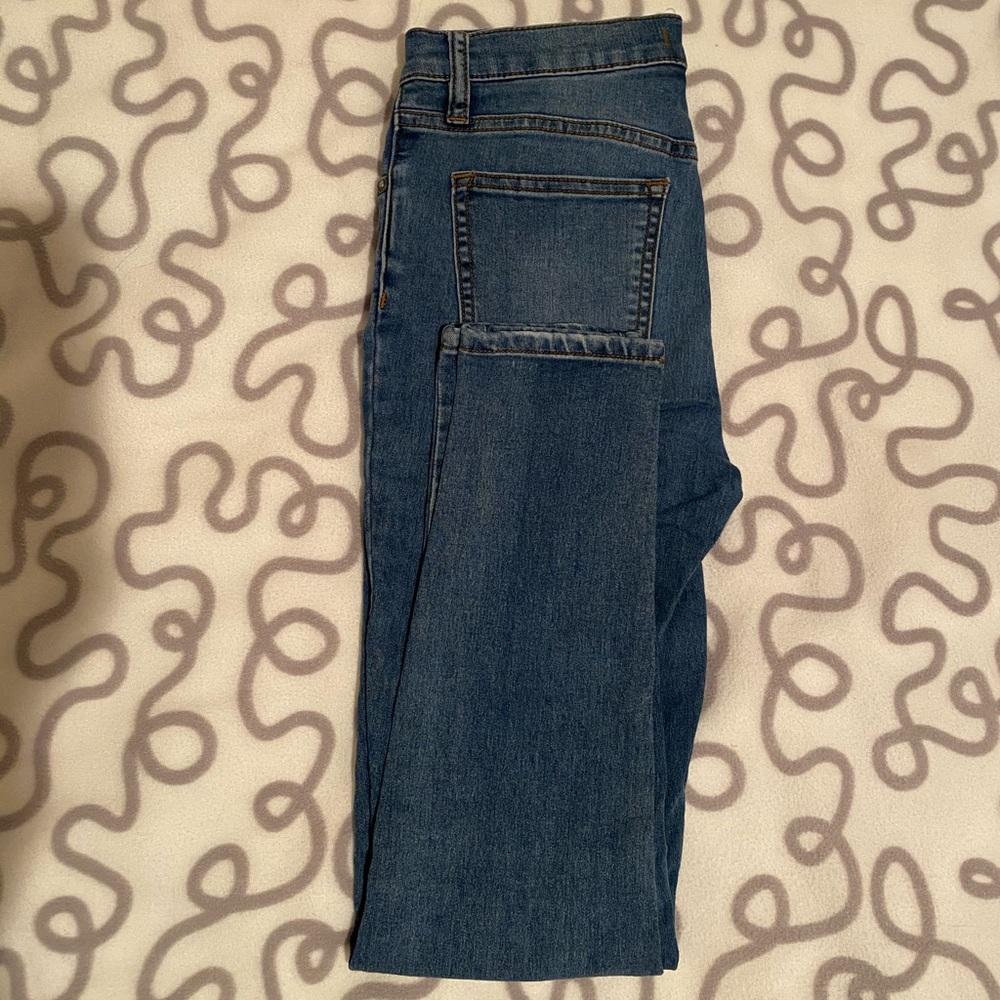 Light Wash Free People Skinny Jeans